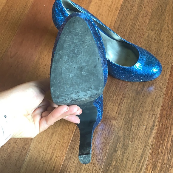Guess Blue Sparkly Heels - Picture 2 of 3